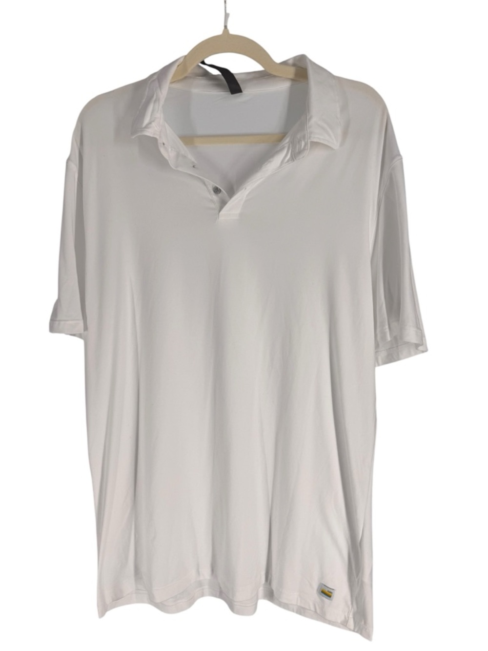 Vuori Strato White Polo Shirt - Lightweight Comfort L
